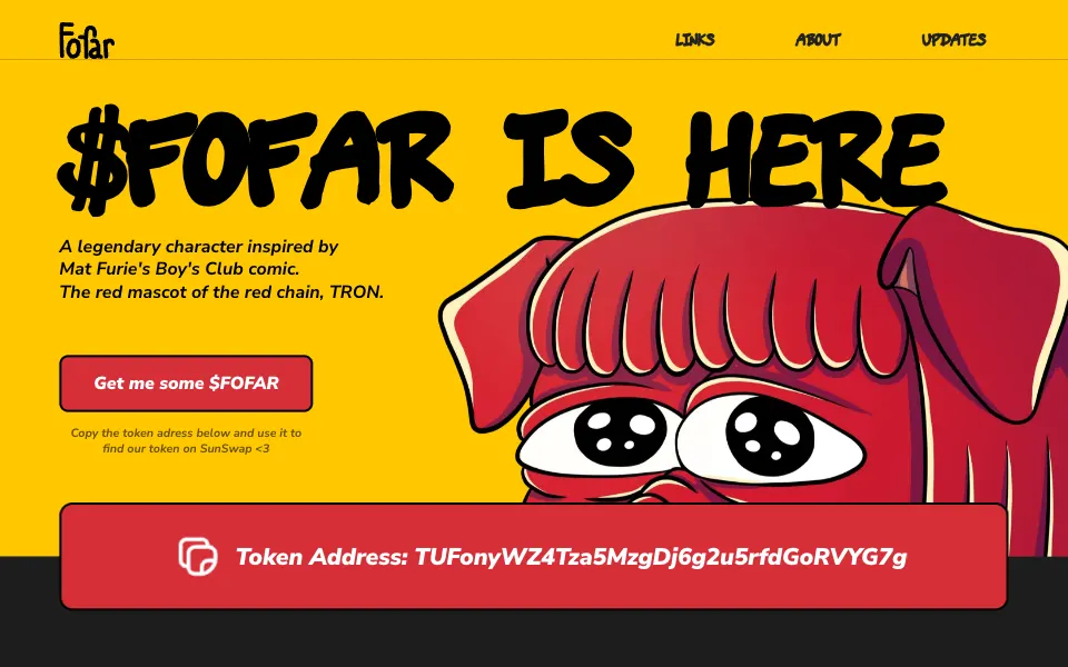 fofar: первый экран сайта