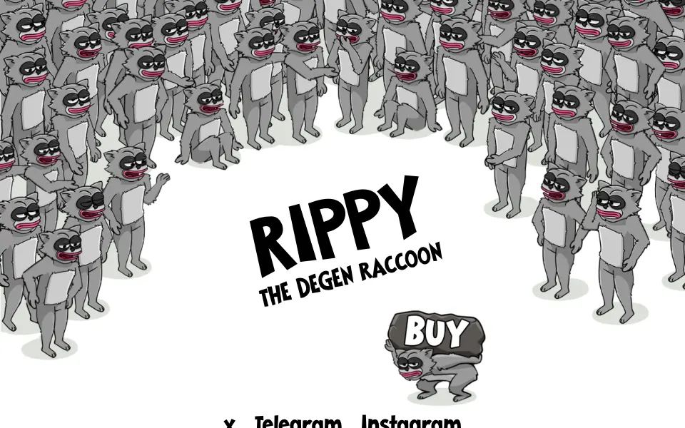 rippy-coin: первый экран сайта